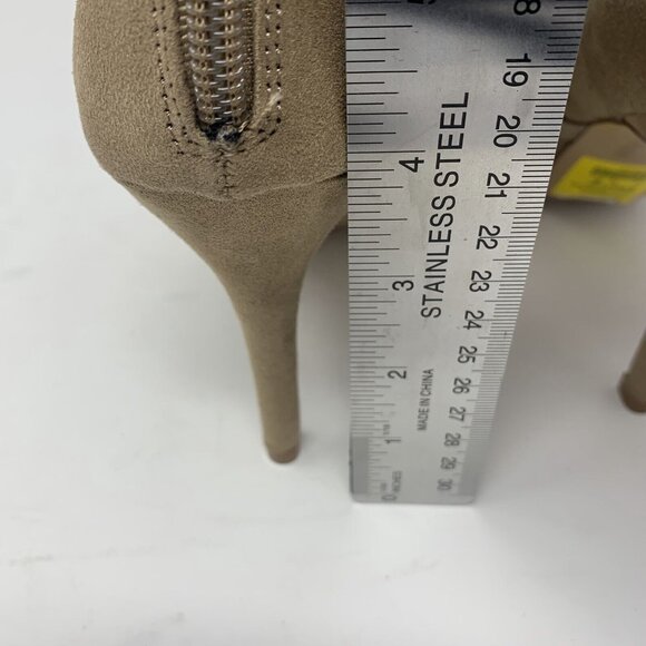 Journee‎ Collection Samara Bootie Women's 8.5 Tan Strappy Peep Toe 8088 - Picture 6 of 11